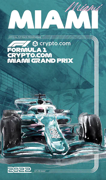 2022-05-08 | Miami Grand Prix | Miami | Formula 1 Event Artworks | formula 1 event artwork | formula 1 programme cover | formula 1 poster | carsten riede