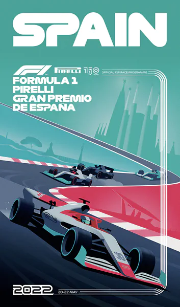 2022-05-22 | Gran Premio De Espana | Barcelona | Formula 1 Event Artworks | formula 1 event artwork | formula 1 programme cover | formula 1 poster | carsten riede