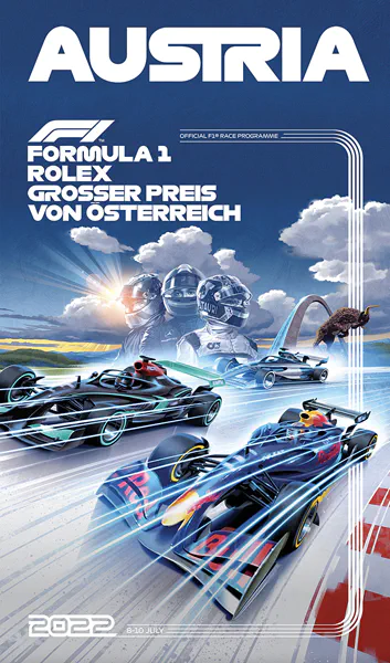 2022-07-10 | Grosser Preis von Österreich | Spielberg | Formula 1 Event Artworks | formula 1 event artwork | formula 1 programme cover | formula 1 poster | carsten riede