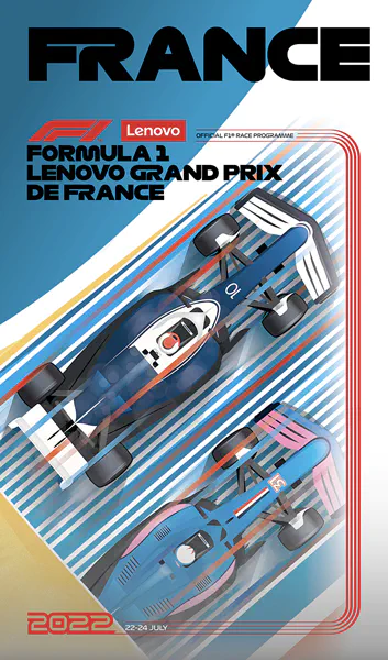 2022-07-24 | Grand Prix De France | Le Castellet | Formula 1 Event Artworks | formula 1 event artwork | formula 1 programme cover | formula 1 poster | carsten riede