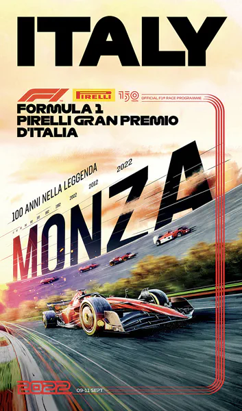 2022-09-11 | Gran Premio D`Italia | Monza | Formula 1 Event Artworks | formula 1 event artwork | formula 1 programme cover | formula 1 poster | carsten riede