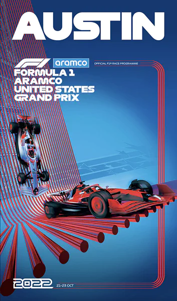 2022-10-23 | United States Grand Prix | Austin | Formula 1 Event Artworks | formula 1 event artwork | formula 1 programme cover | formula 1 poster | carsten riede