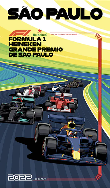 2022-11-13 | Grande Premio De Sao Paulo | Interlagos | Formula 1 Event Artworks | formula 1 event artwork | formula 1 programme cover | formula 1 poster | carsten riede