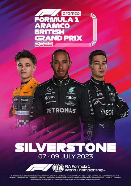 2023-07-09 | British Grand Prix | Silverstone | Formula 1 Event Artworks | formula 1 event artwork | formula 1 programme cover | formula 1 poster | carsten riede