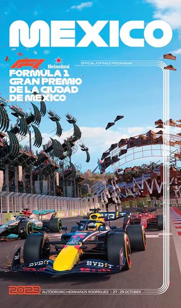 2023-10-29 | Gran Premio De La Ciudad De Mexico | Mexico | Formula 1 Event Artworks | formula 1 event artwork | formula 1 programme cover | formula 1 poster | carsten riede