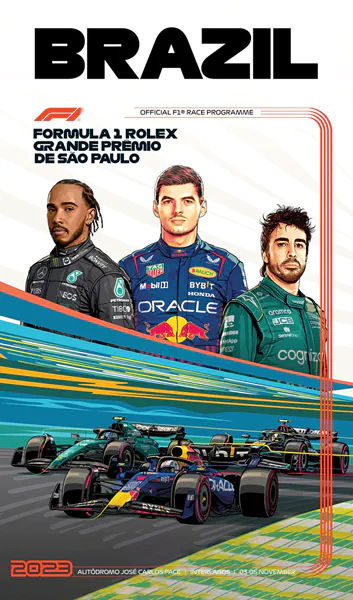 2023-11-05 | Grande Premio De Sao Paulo | Interlagos | Formula 1 Event Artworks | formula 1 event artwork | formula 1 programme cover | formula 1 poster | carsten riede