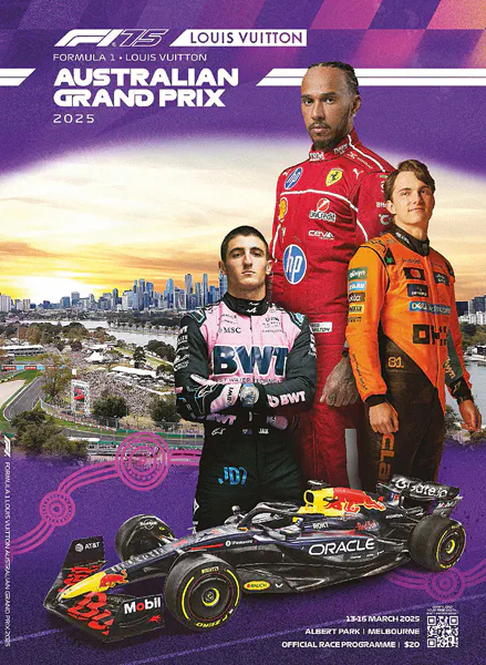 2025-03-16 | Australian Grand Prix | Melbourne | Formula 1 Event Artworks | formula 1 event artwork | formula 1 programme cover | formula 1 poster | carsten riede