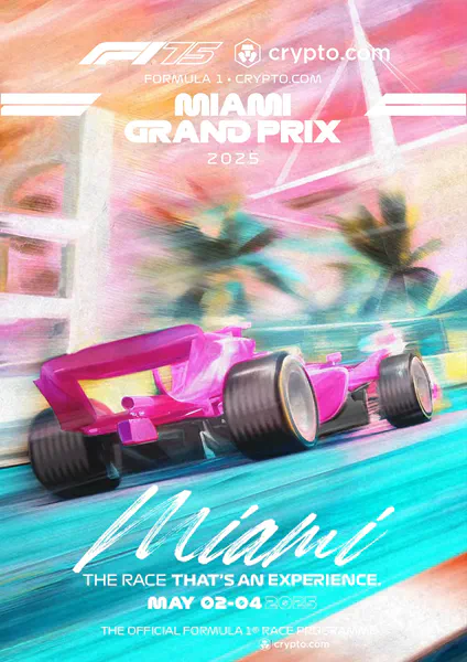 2025-05-04 | Miami Grand Prix | Miami | Formula 1 Event Artworks | formula 1 event artwork | formula 1 programme cover | formula 1 poster | carsten riede