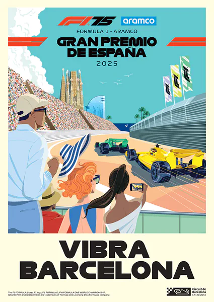 2025-06-01 | Gran Premio De Espana | Barcelona | Formula 1 Event Artworks | formula 1 event artwork | formula 1 programme cover | formula 1 poster | carsten riede