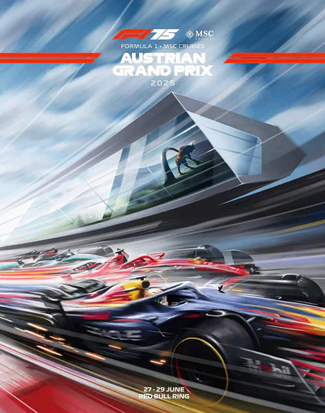 2025-06-29 | Grosser Preis von Österreich | Spielberg | Formula 1 Event Artworks | formula 1 event artwork | formula 1 programme cover | formula 1 poster | carsten riede