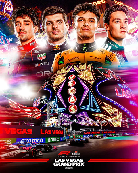 2025-11-22 | Las Vegas Grand Prix | Las Vegas | Formula 1 Event Artworks | formula 1 event artwork | formula 1 programme cover | formula 1 poster | carsten riede