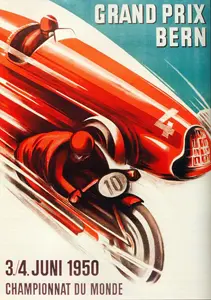 1950-06-04 | Grosser Preis der Schweiz | Bern | Formula 1 Event Artworks | formula 1 event artwork | formula 1 programme cover | formula 1 poster | carsten riede
