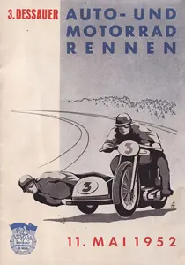 1952-05-11 | Dessau Autobahnschleife | Dessau | Formula 1 Event Artworks | formula 1 event artwork | formula 1 programme cover | formula 1 poster | carsten riede