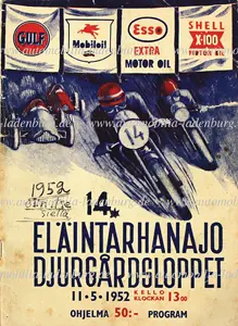 1952-05-11 | 1952 Elaintarha Ajot | Djurgard Park