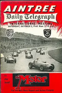 1954-10-02 | Daily Telegraph Trophy | Aintree | Formula 1 Event Artworks | formula 1 event artwork | formula 1 programme cover | formula 1 poster | carsten riede