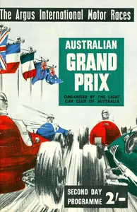 1956-12-02 | Australian Grand Prix | Melbourne | Formula 1 Event Artworks | formula 1 event artwork | formula 1 programme cover | formula 1 poster | carsten riede