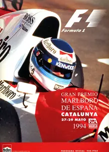 1994-05-29 | Gran Premio De Espana | Barcelona | Formula 1 Event Artworks | formula 1 event artwork | formula 1 programme cover | formula 1 poster | carsten riede