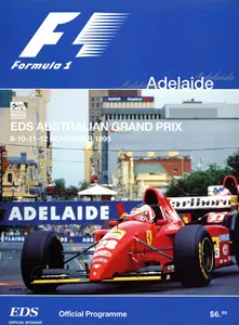 1995-11-12 | Australian Grand Prix | Adelaide | Formula 1 Event Artworks | formula 1 event artwork | formula 1 programme cover | formula 1 poster | carsten riede