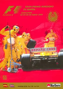 1999-05-30 | Gran Premio De Espana | Barcelona | Formula 1 Event Artworks | formula 1 event artwork | formula 1 programme cover | formula 1 poster | carsten riede