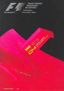2004-05-09 | Gran Premio De Espana | Barcelona | Formula 1 Event Artworks | formula 1 event artwork | formula 1 programme cover | formula 1 poster | carsten riede