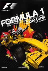 2007-05-13 | Gran Premio De Espana | Barcelona | Formula 1 Event Artworks | formula 1 event artwork | formula 1 programme cover | formula 1 poster | carsten riede