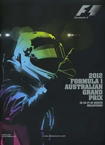 2012-03-18 | Australian Grand Prix | Melbourne | Formula 1 Event Artworks | formula 1 event artwork | formula 1 programme cover | formula 1 poster | carsten riede