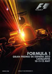 2013-05-12 | Gran Premio De Espana | Barcelona | Formula 1 Event Artworks | formula 1 event artwork | formula 1 programme cover | formula 1 poster | carsten riede
