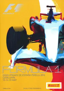 2016-05-15 | Gran Premio De Espana | Barcelona | Formula 1 Event Artworks | formula 1 event artwork | formula 1 programme cover | formula 1 poster | carsten riede