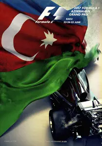 2017-06-25 | Azerbaijan Grand Prix | Baku | Formula 1 Event Artworks | formula 1 event artwork | formula 1 programme cover | formula 1 poster | carsten riede