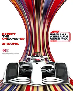 2023-04-30 | Azerbaijan Grand Prix | Baku | Formula 1 Event Artworks | formula 1 event artwork | formula 1 programme cover | formula 1 poster | carsten riede