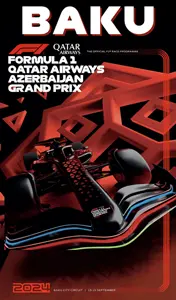 2024-09-15 | Azerbaijan Grand Prix | Baku | Formula 1 Event Artworks | formula 1 event artwork | formula 1 programme cover | formula 1 poster | carsten riede