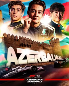 2025-09-21 | Azerbaijan Grand Prix | Baku | Formula 1 Event Artworks | formula 1 event artwork | formula 1 programme cover | formula 1 poster | carsten riede