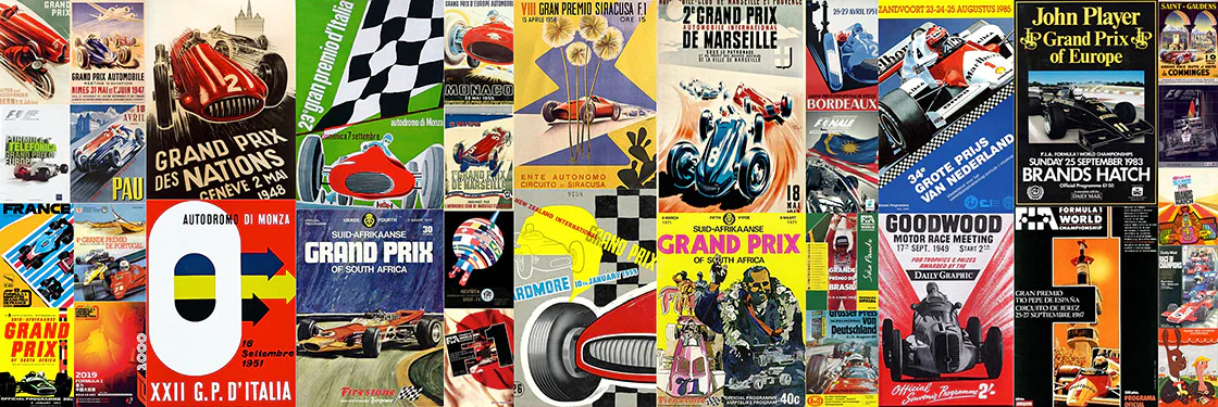 Formula 1 Event Artworks | formula 1 event artwork | formula 1 programme cover |  formula 1 poster | carsten riede